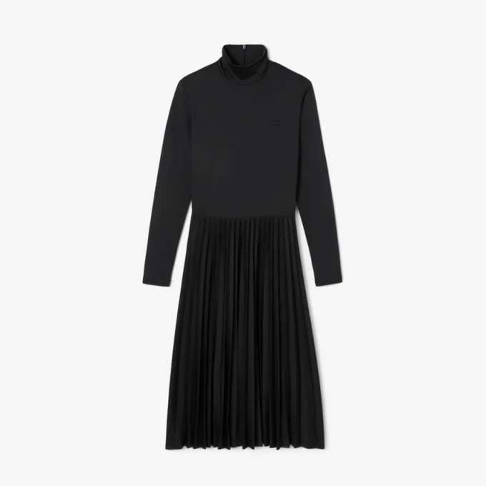 Slim fit-klänning med hög hals för dam Slim fit-klänning med hög hals för dam