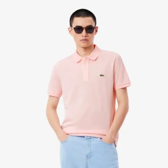 Slim Fit L.12.12 Piqua-pikétröja för herr