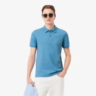 Slim Fit L.12.12 Piqua-pikétröja för herr