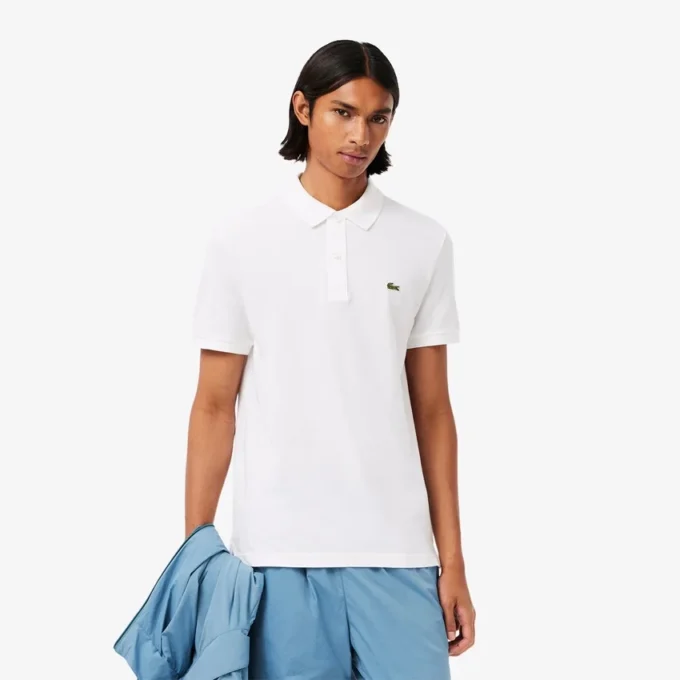 Slim Fit L.12.12 Piqua-pikétröja för herr Slim Fit L.12.12 Piqua-pikétröja för herr