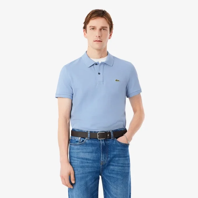 Slim Fit L.12.12 Piqua-pikétröja för herr Slim Fit L.12.12 Piqua-pikétröja för herr