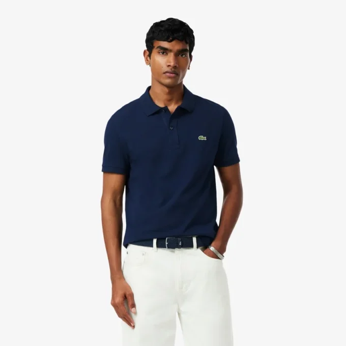 Slim Fit L.12.12 Piqua-pikétröja för herr Slim Fit L.12.12 Piqua-pikétröja för herr