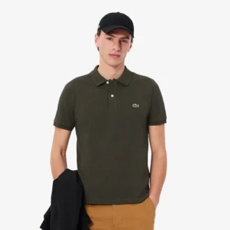 Slim Fit L.12.12 Piqua-pikétröja för herr