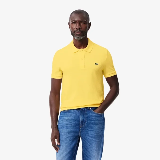 Slim Fit L.12.12 Piqua-pikétröja för herr Slim Fit L.12.12 Piqua-pikétröja för herr