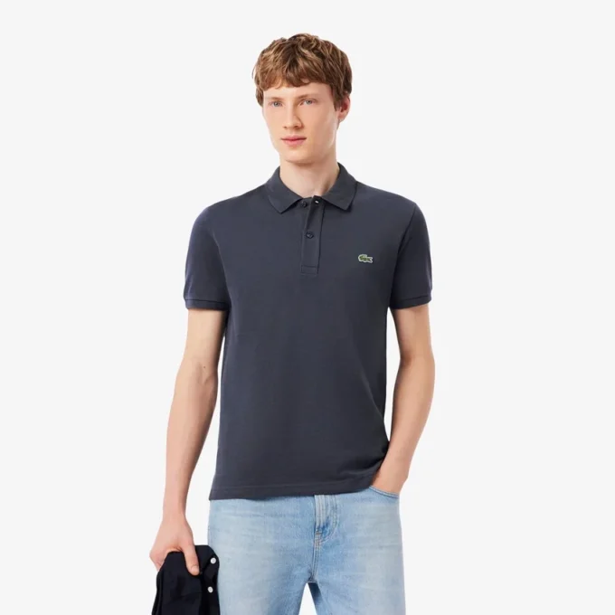 Slim Fit L.12.12 Piqua-pikétröja för herr Slim Fit L.12.12 Piqua-pikétröja för herr