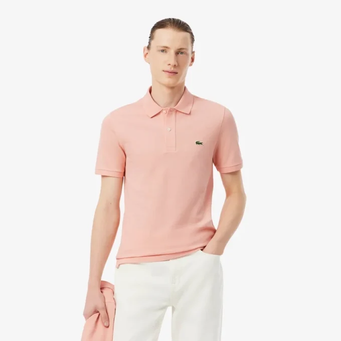 Slim Fit L.12.12 Piqua-pikétröja för herr Slim Fit L.12.12 Piqua-pikétröja för herr