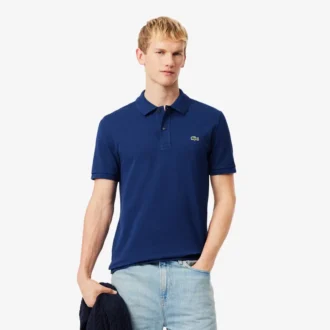 Slim Fit L.12.12 Piqua-pikétröja för herr