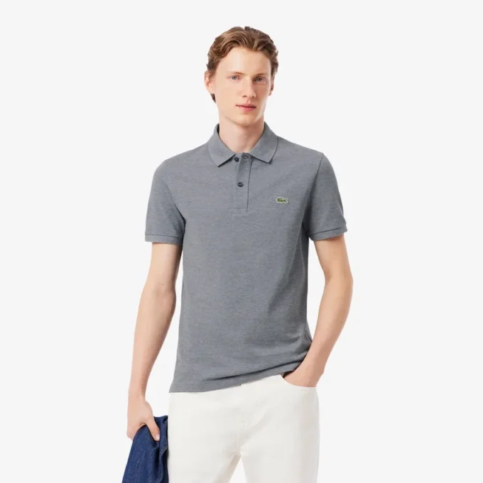 Slim Fit L.12.12 Piqua-pikétröja för herr Slim Fit L.12.12 Piqua-pikétröja för herr