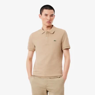 Slim Fit L.12.12 Piqua-pikétröja för herr