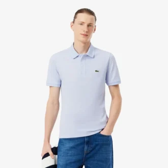 Slim Fit L.12.12 Piqua-pikétröja för herr