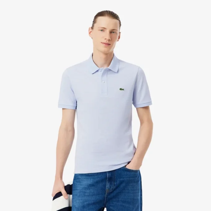 Slim Fit L.12.12 Piqua-pikétröja för herr Slim Fit L.12.12 Piqua-pikétröja för herr