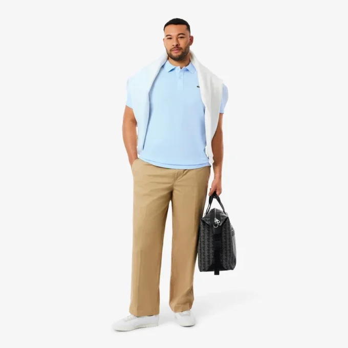 Slim Fit L.12.12 Piqua-pikétröja för herr Slim Fit L.12.12 Piqua-pikétröja för herr