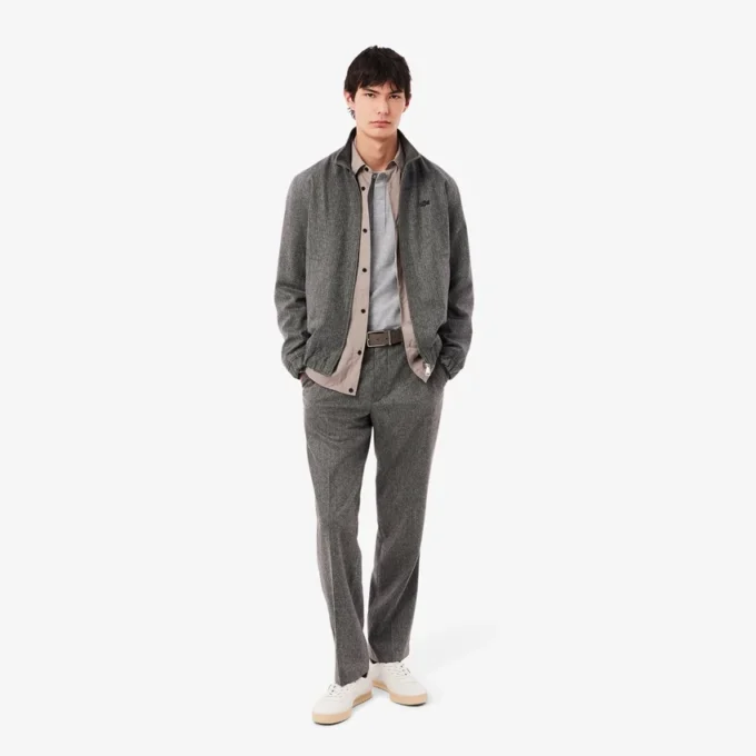 Slim Fit L.12.12 Piqua-pikétröja för herr Slim Fit L.12.12 Piqua-pikétröja för herr