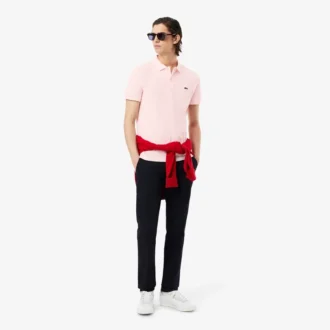 Slim Fit L.12.12 Piqua-pikétröja för herr