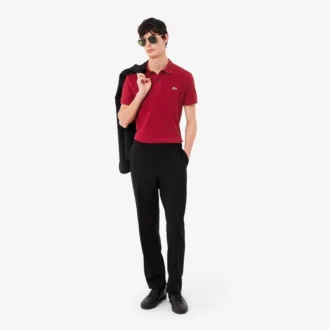 Slim Fit L.12.12 Piqua-pikétröja för herr