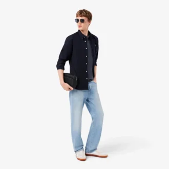 Slim Fit L.12.12 Piqua-pikétröja för herr