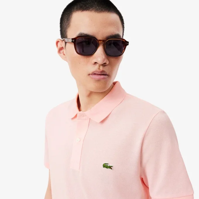Slim Fit L.12.12 Piqua-pikétröja för herr Slim Fit L.12.12 Piqua-pikétröja för herr