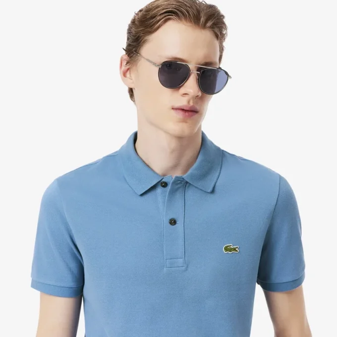 Slim Fit L.12.12 Piqua-pikétröja för herr Slim Fit L.12.12 Piqua-pikétröja för herr