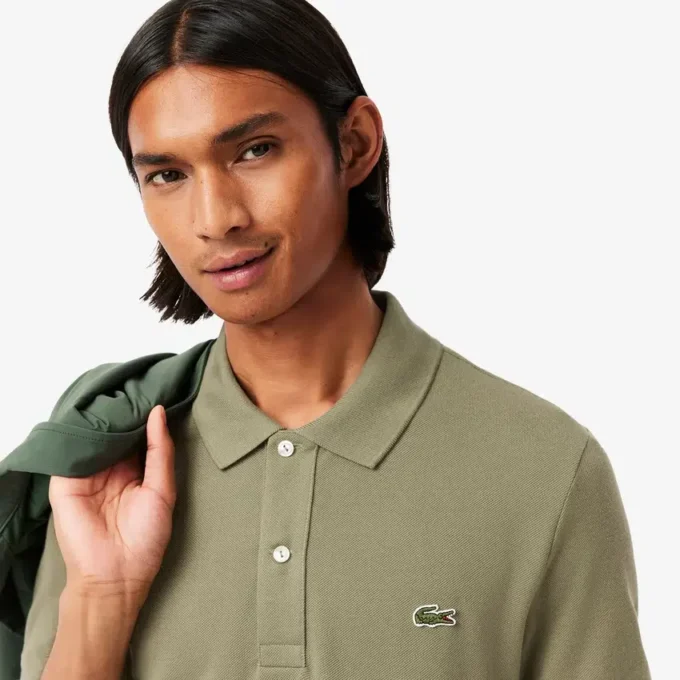 Slim Fit L.12.12 Piqua-pikétröja för herr Slim Fit L.12.12 Piqua-pikétröja för herr