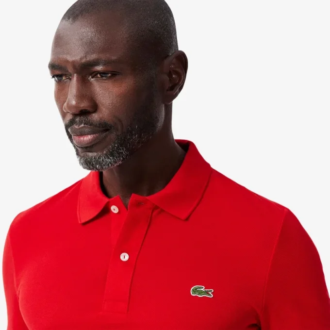 Slim Fit L.12.12 Piqua-pikétröja för herr Slim Fit L.12.12 Piqua-pikétröja för herr