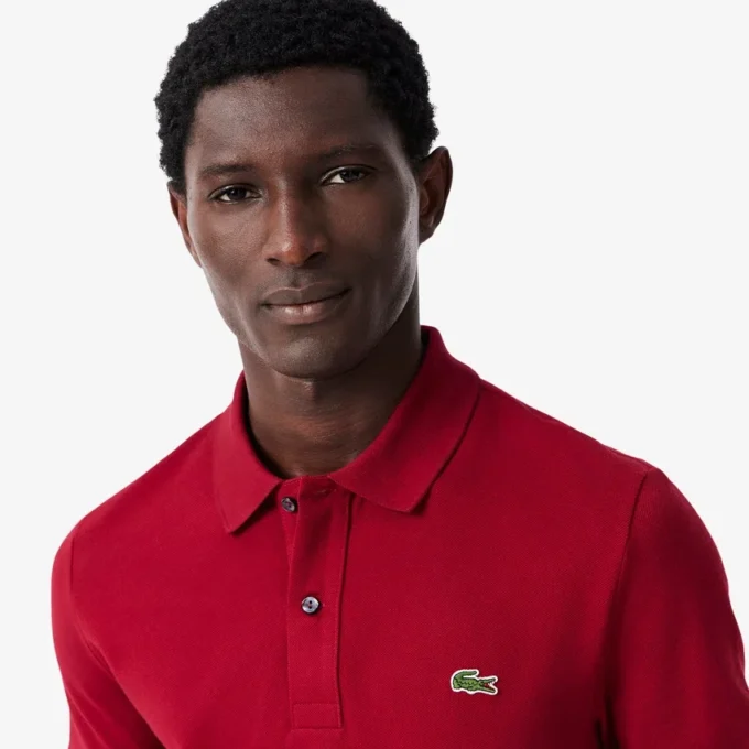 Slim Fit L.12.12 Piqua-pikétröja för herr Slim Fit L.12.12 Piqua-pikétröja för herr