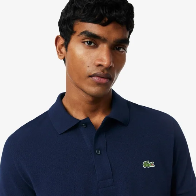 Slim Fit L.12.12 Piqua-pikétröja för herr Slim Fit L.12.12 Piqua-pikétröja för herr