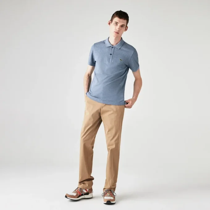 Slim Fit L.12.12 Piqua-pikétröja för herr Slim Fit L.12.12 Piqua-pikétröja för herr