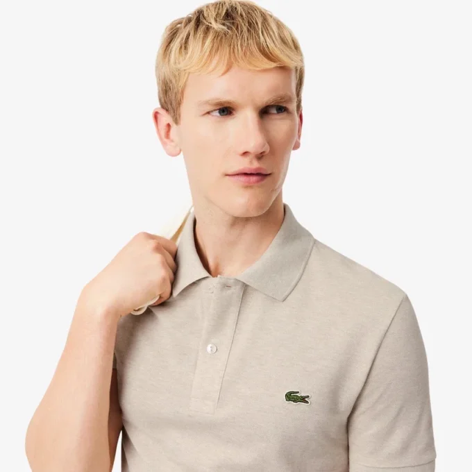 Slim Fit L.12.12 Piqua-pikétröja för herr Slim Fit L.12.12 Piqua-pikétröja för herr