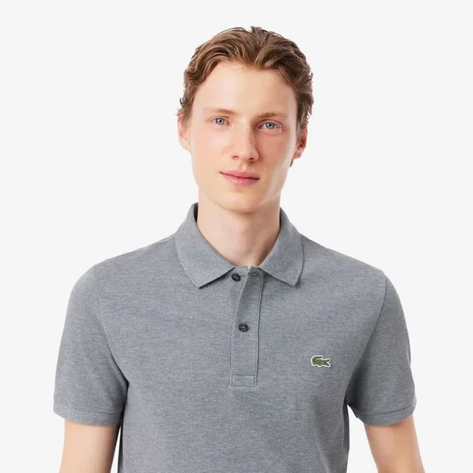 Slim Fit L.12.12 Piqua-pikétröja för herr Slim Fit L.12.12 Piqua-pikétröja för herr