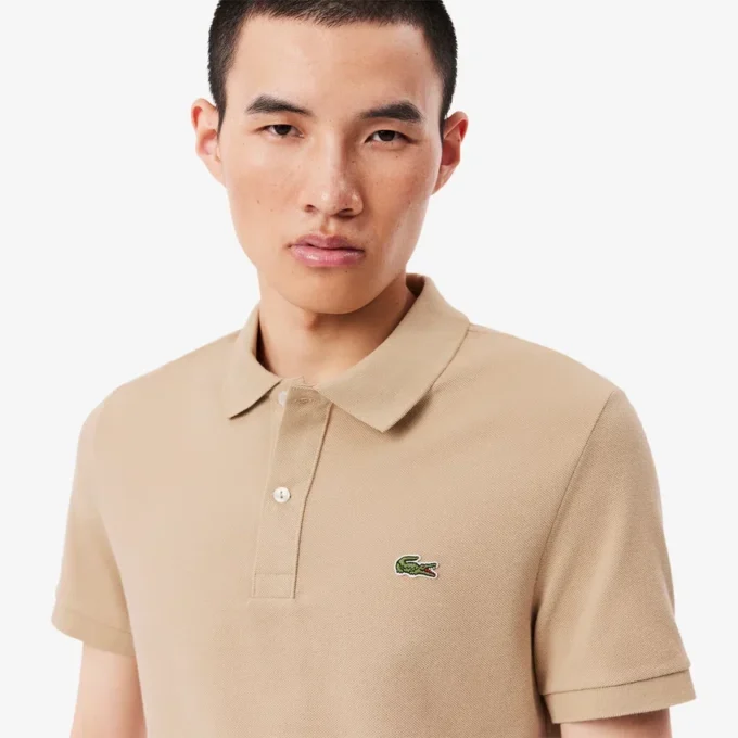 Slim Fit L.12.12 Piqua-pikétröja för herr Slim Fit L.12.12 Piqua-pikétröja för herr