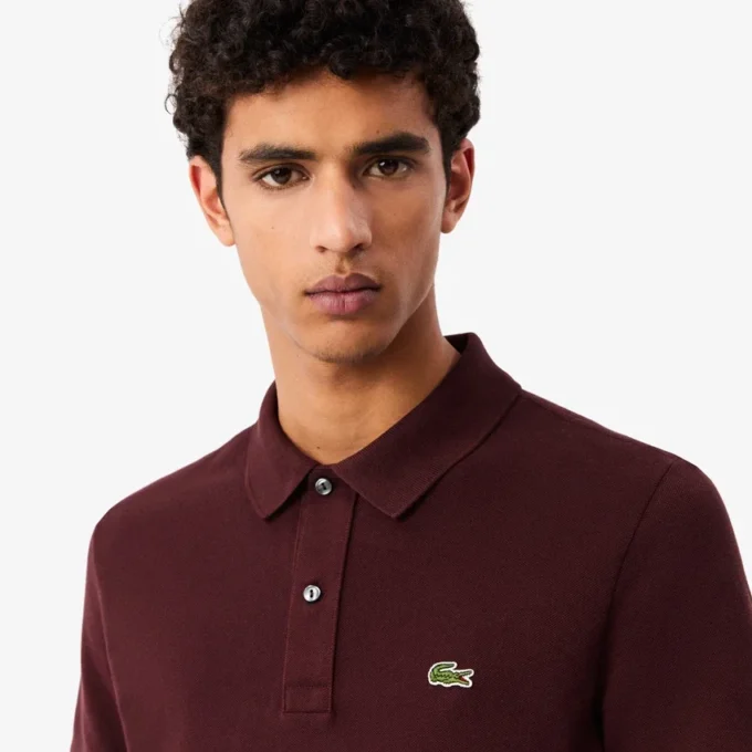 Slim Fit L.12.12 Piqua-pikétröja för herr Slim Fit L.12.12 Piqua-pikétröja för herr