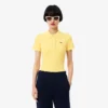 Slim Fit L.12.D ribbad bomullspikétröja för dam