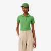 Slim Fit L.12.D ribbad bomullspikétröja för dam Slim Fit L.12.D ribbad bomullspikétröja för dam