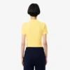 Slim Fit L.12.D ribbad bomullspikétröja för dam