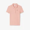 Slim Fit L.12.D ribbad bomullspikétröja för dam Slim Fit L.12.D ribbad bomullspikétröja för dam