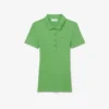 Slim Fit L.12.D ribbad bomullspikétröja för dam Slim Fit L.12.D ribbad bomullspikétröja för dam