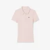 Slim Fit L.12.D ribbad bomullspikétröja för dam Slim Fit L.12.D ribbad bomullspikétröja för dam