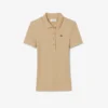 Slim Fit L.12.D ribbad bomullspikétröja för dam Slim Fit L.12.D ribbad bomullspikétröja för dam