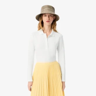 Slim fit L.12.D stretch-minipiqua-pikétröja för dam