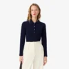 Slim fit L.12.D stretch-minipiqua-pikétröja för dam Slim fit L.12.D stretch-minipiqua-pikétröja för dam