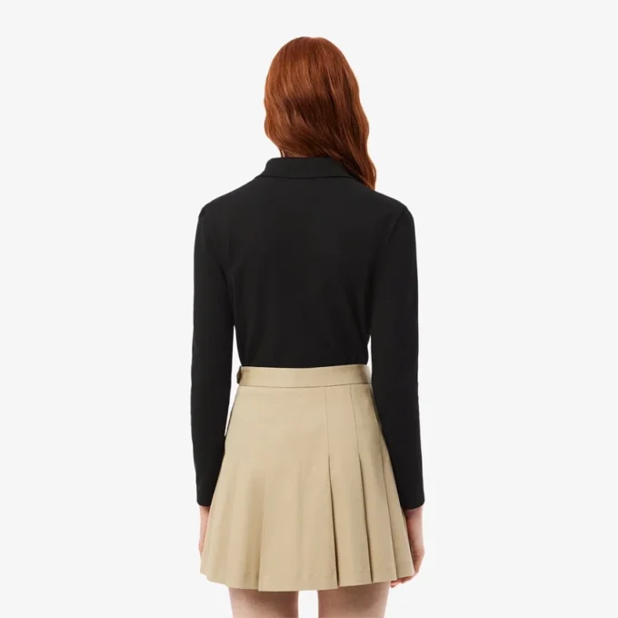 Slim fit L.12.D stretch-minipiqua-pikétröja för dam Slim fit L.12.D stretch-minipiqua-pikétröja för dam