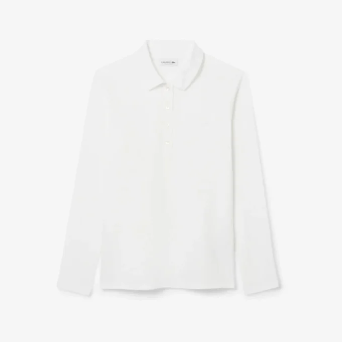 Slim fit L.12.D stretch-minipiqua-pikétröja för dam Slim fit L.12.D stretch-minipiqua-pikétröja för dam