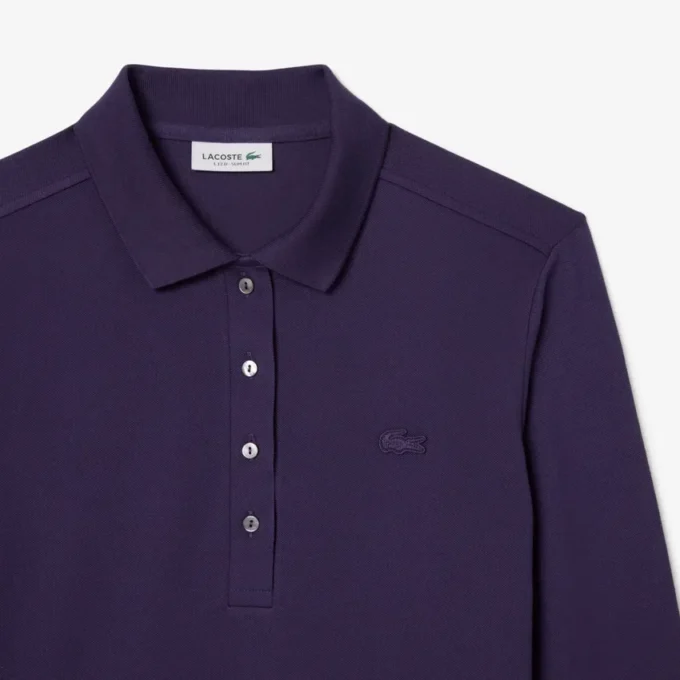 Slim fit L.12.D stretch-minipiqua-pikétröja för dam