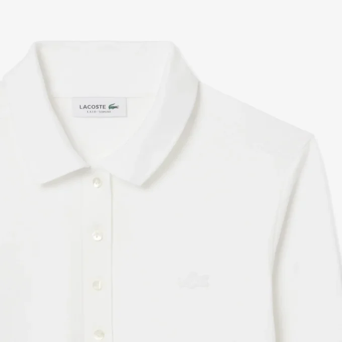 Slim fit L.12.D stretch-minipiqua-pikétröja för dam Slim fit L.12.D stretch-minipiqua-pikétröja för dam