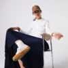 Slim fit L.12.D stretch-minipiqua-pikétröja för dam Slim fit L.12.D stretch-minipiqua-pikétröja för dam