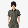 Slim Fit Monogram-pikétröja för dam Slim Fit Monogram-pikétröja för dam