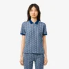 Slim Fit Monogram-pikétröja för dam Slim Fit Monogram-pikétröja för dam