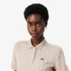 Slim Fit Monogram-pikétröja för dam Slim Fit Monogram-pikétröja för dam