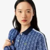 Slim Fit Monogram-pikétröja för dam Slim Fit Monogram-pikétröja för dam