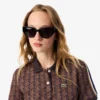 Slim Fit Monogram-pikétröja för dam Slim Fit Monogram-pikétröja för dam